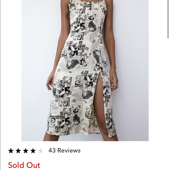 Urban Outfitters Teira Slit Midi Dress - Picture 2 of 7